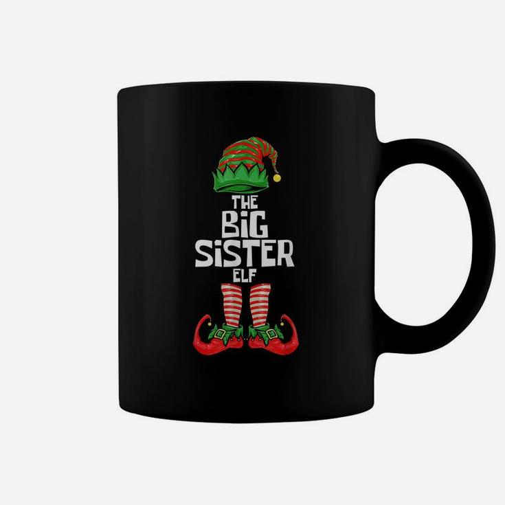 Big Sister Elf Christmas Matching Family Coffee Mug