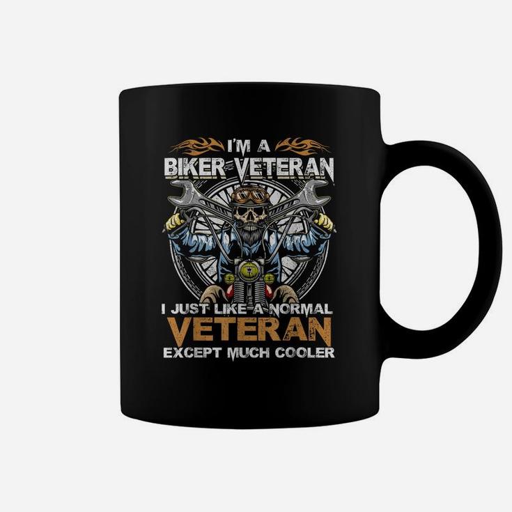 Biker Veteran Like Normal Except Much Cooler Funny Coffee Mug