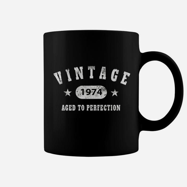 Birthday Gift  Vintage 1974 Aged To Perfection Coffee Mug