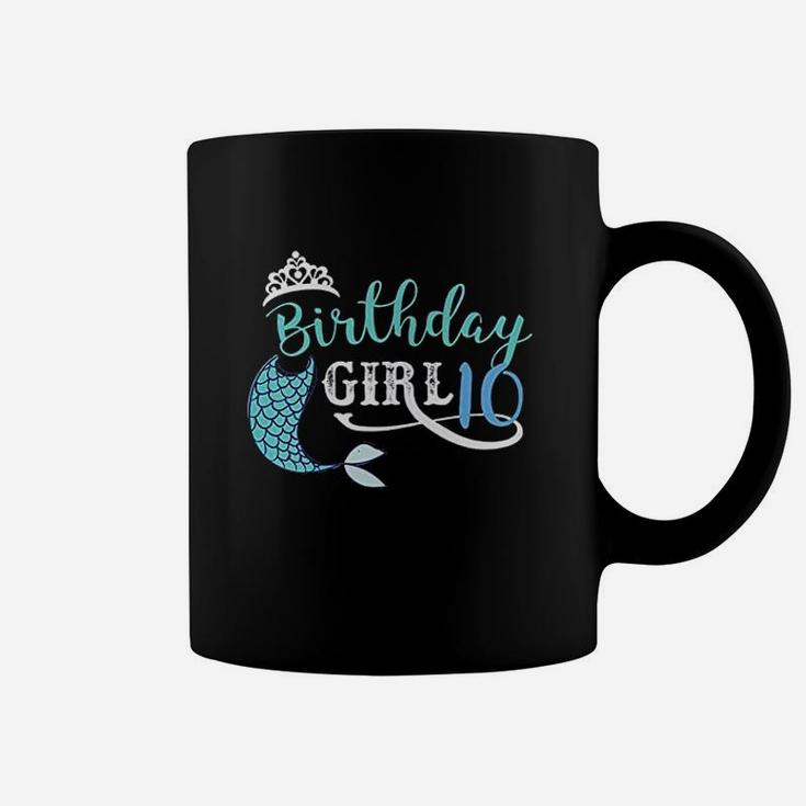 Birthday Girl Mermaid Princess 10 Year Old Coffee Mug