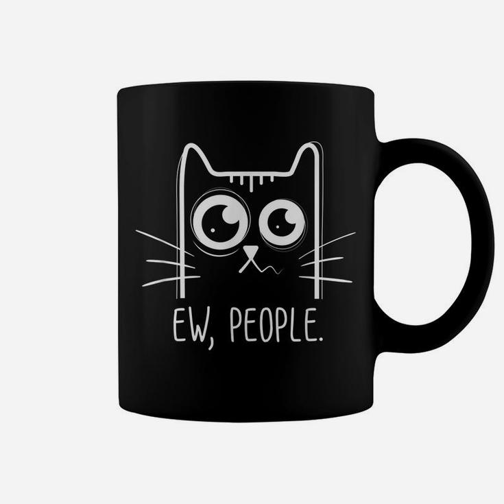 Black Cat Ew People I Cat Lover I Kitten I Cute Cat Coffee Mug