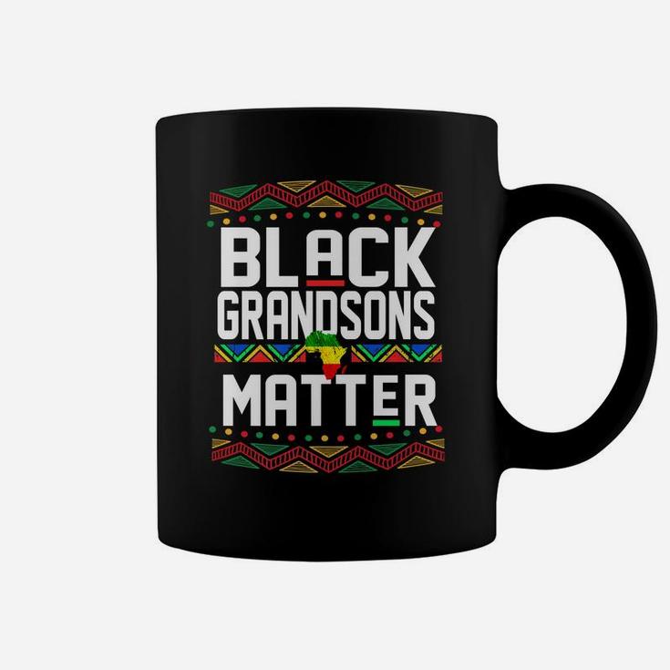 Black Grandsons Matter Shirt For Men Grandson History Month Coffee Mug