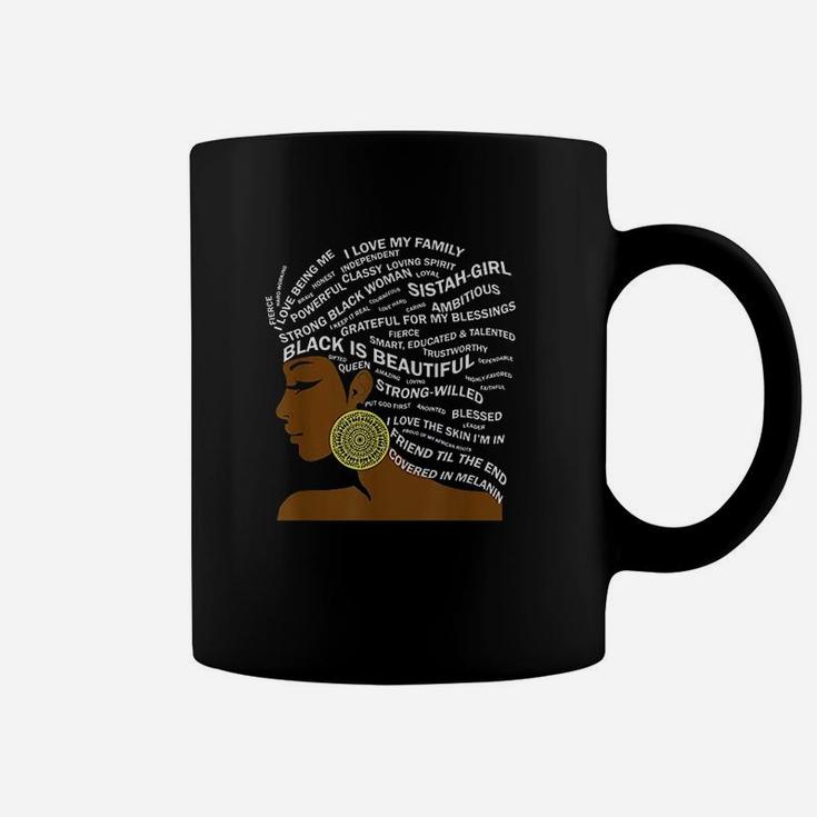 Black Is Beautiful Words Coffee Mug