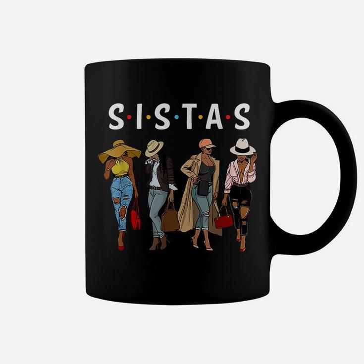 Black Sistas Queen Melanin African American Women Pride Gift Coffee Mug