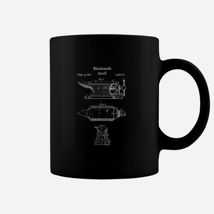 Blacksmith Anvil Blueprint Coffee Mug