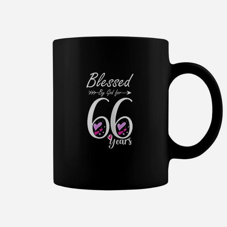 Blessed For 66 Years Birthday Coffee Mug