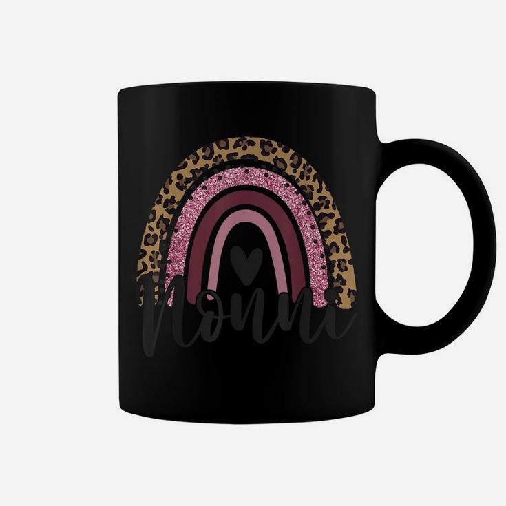 Blessed Nonni Funny Leopard Boho Cute Rainbow Coffee Mug