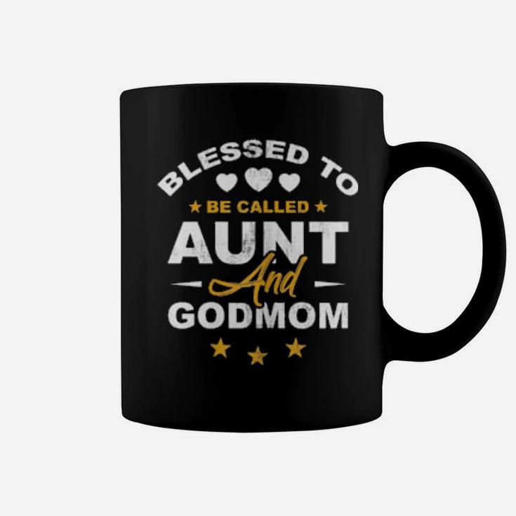 Blessed To Be Called Aunt And Godmom Lovely Xmas Mothers Day Coffee Mug