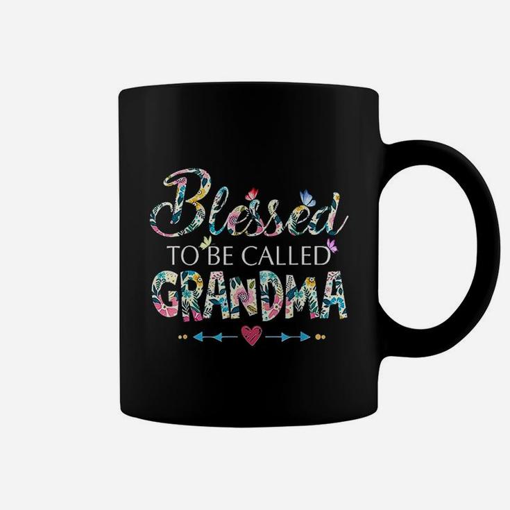 Blessed To Be Called Grandma Flower Coffee Mug