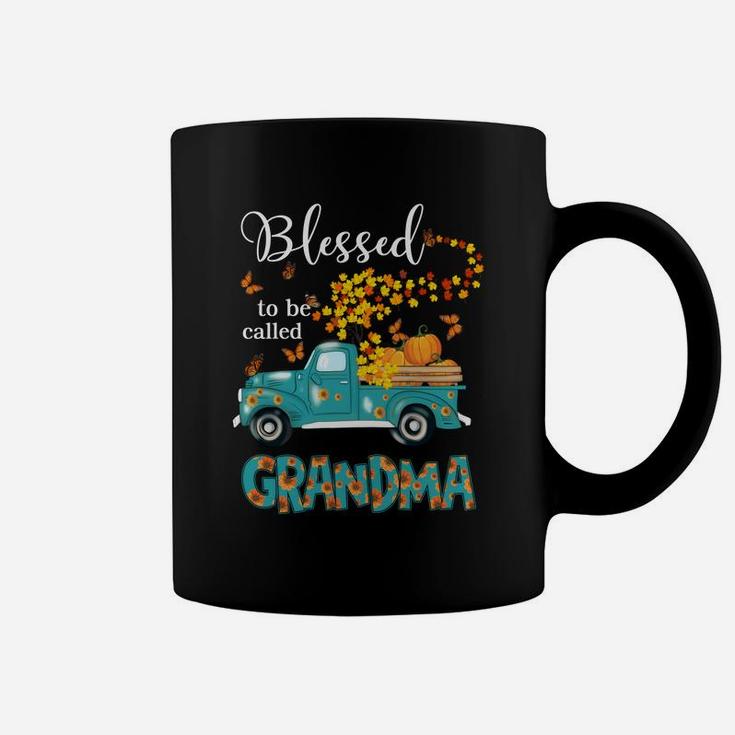 Blessed To Be Called Grandma Shirt Love Flower Truck Sweatshirt Coffee Mug