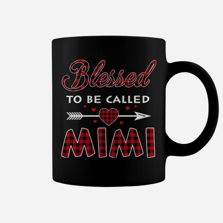 Blessed To Be Called Mimi -Buffalo Plaid Grandma Christmas Coffee Mug