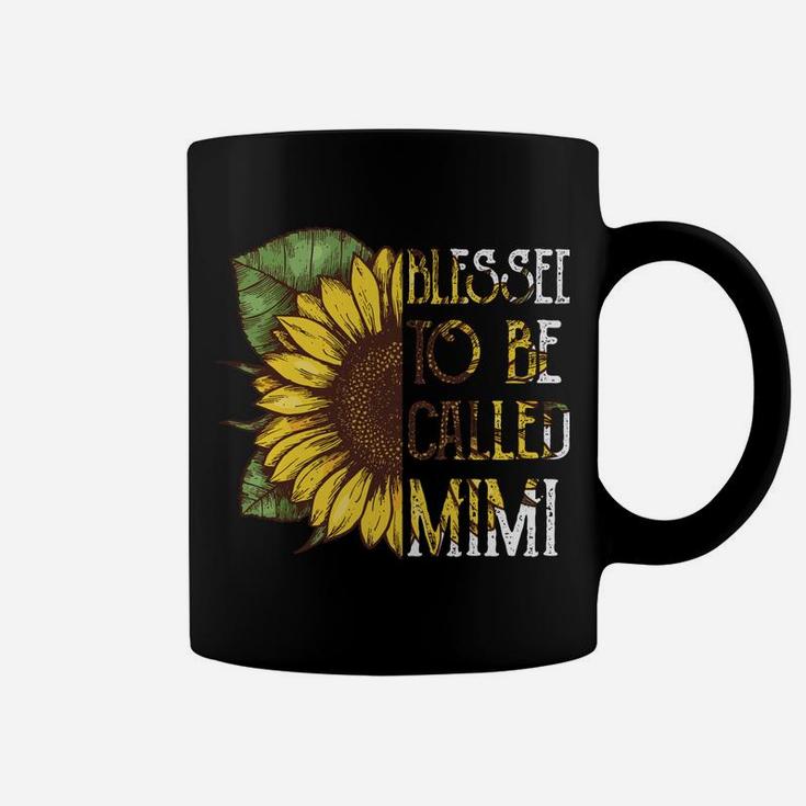 Blessed To Be Called Mimi Sunflower Grandma Gifts Christmas Coffee Mug