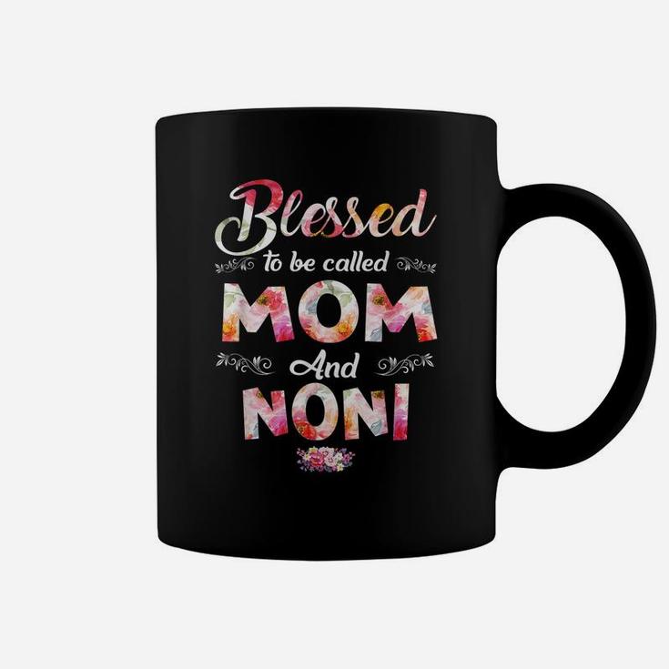 Blessed To Be Called Mom And Noni Flower Mother's Day Coffee Mug