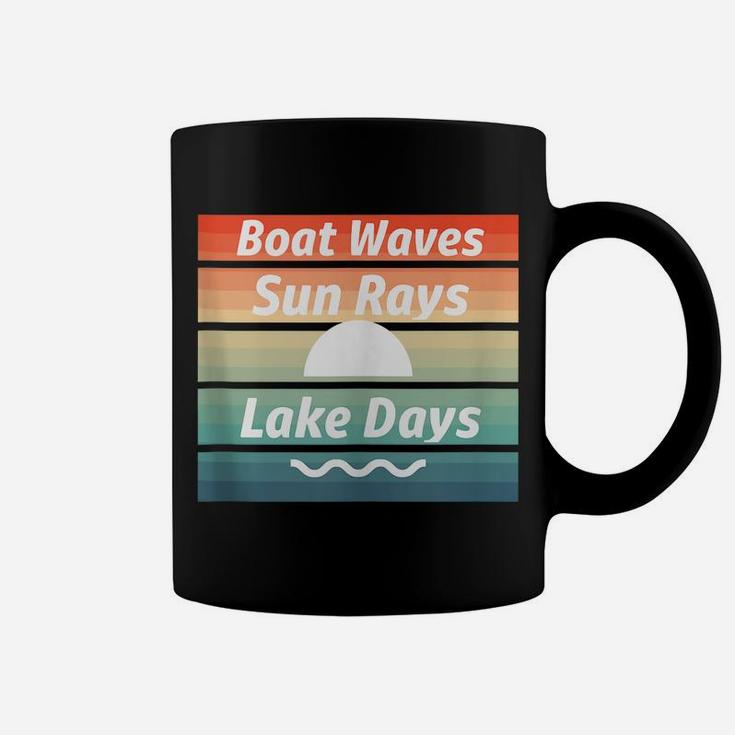 Boat Waves Sun Days Lake Days Summer Coffee Mug