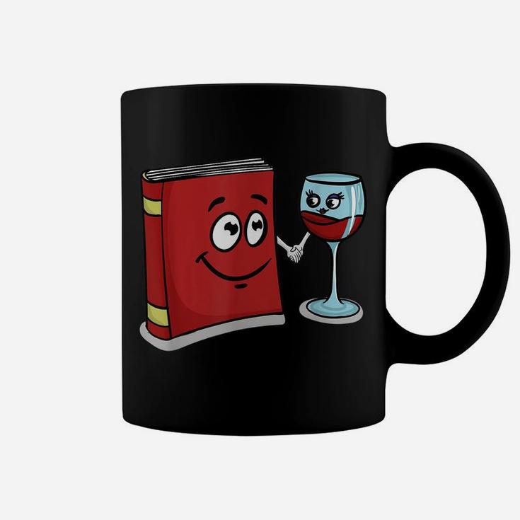 Book And Wine Best Friend Lover Gifts For Women Coffee Mug