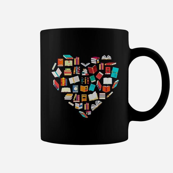 Book Lover Heart Shape Reading Coffee Mug