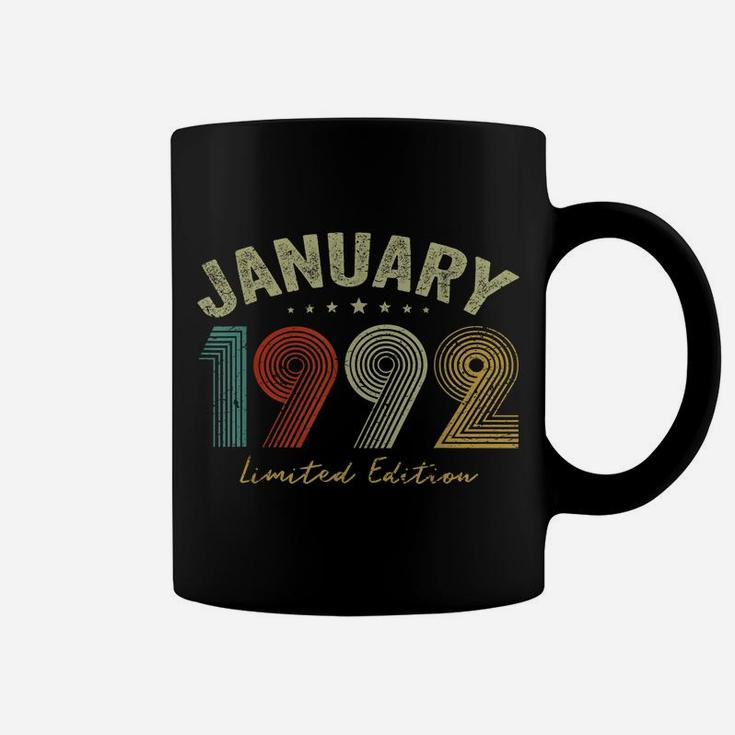 Born In January 1992 Vintage 29Th Birthday 29 Years Old Gift Coffee Mug