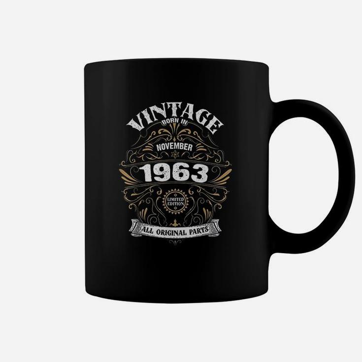 Born In November 1963 Original Parts Vintage Birthday Coffee Mug