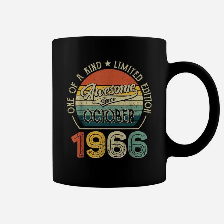 Born In October 1966 55 Yrs Tee Vintage 55Th Birthday Gift Coffee Mug