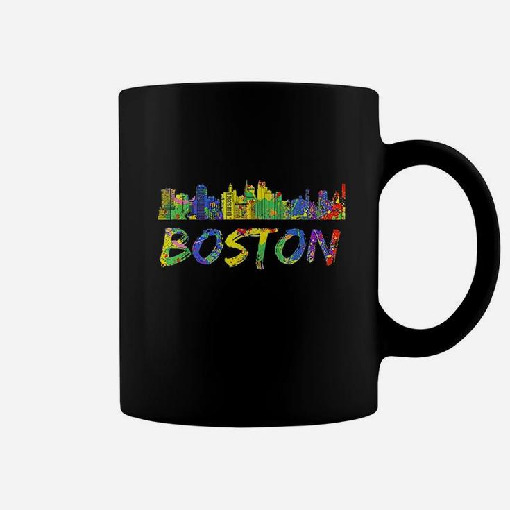 Boston Massachusetts Skyline Vintage Coffee Mug