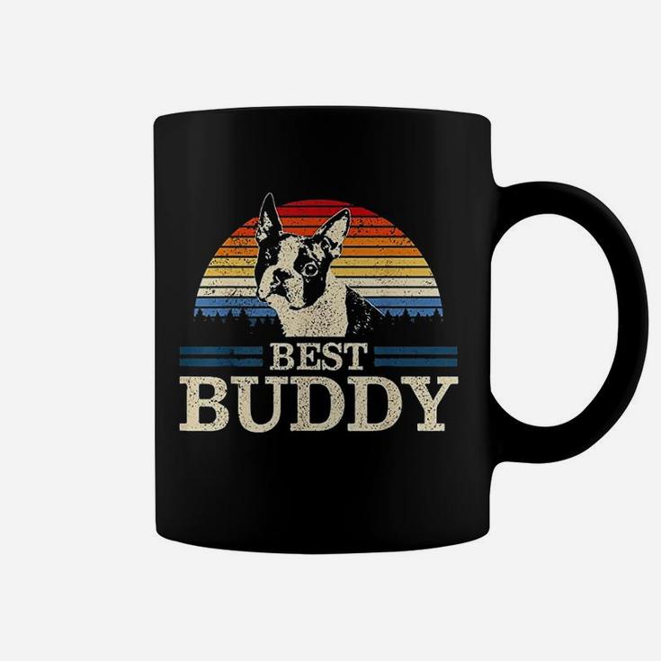 Boston Terrier Vintage Best Buddy Funny Dog Lover Gift Coffee Mug