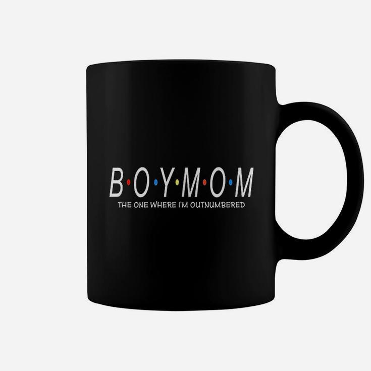 Boy Mom The One Where Im Outnumbered Coffee Mug