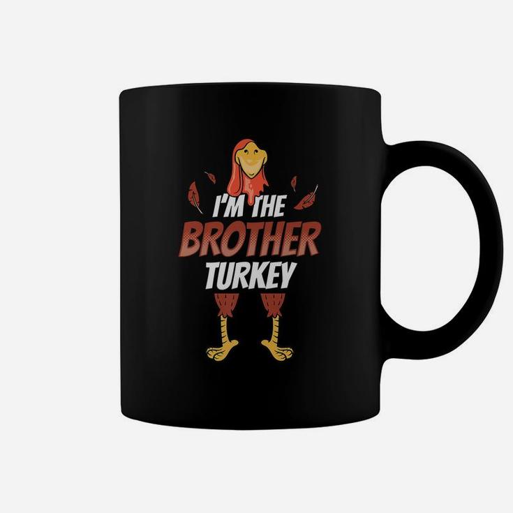 Boys Thanksgiving Outfit Family Gift I'm The Brother Turkey Coffee Mug