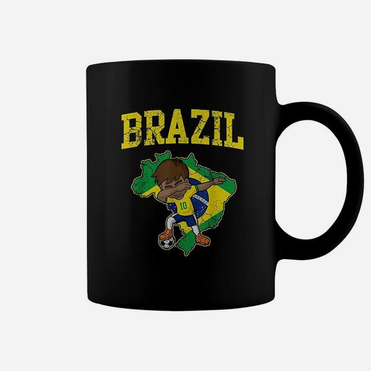 Brazil Soccer Boy Coffee Mug