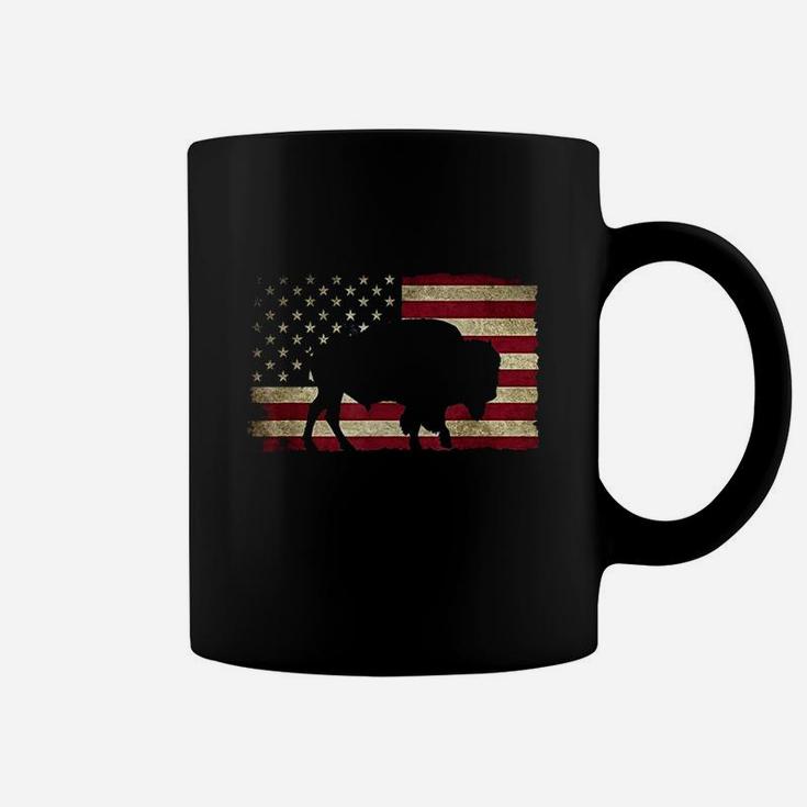 Buffalo American Flag Usa Coffee Mug