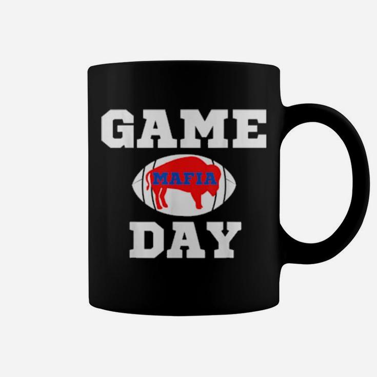 Buffalo Football Ny Vintage Sports Team Mafia Game Day Red Coffee Mug