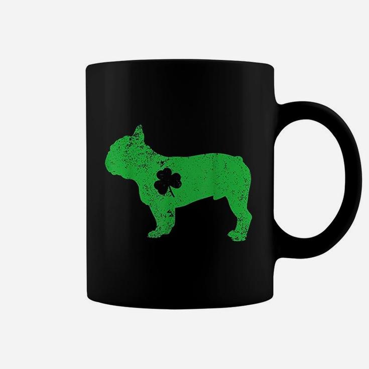 Bulldog Irish Clover St Patrick Day Coffee Mug