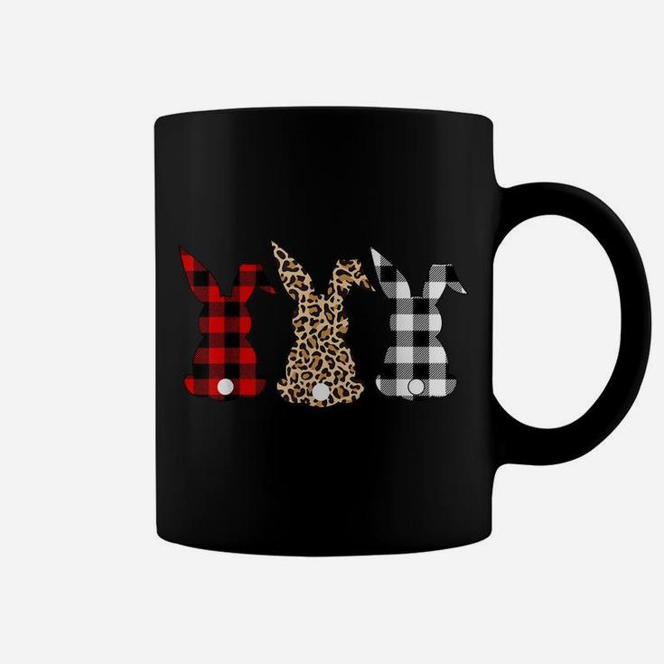 Bunny Rabbit Leopard Buffalo Plaid Easter Hunting Funny Gift Coffee Mug