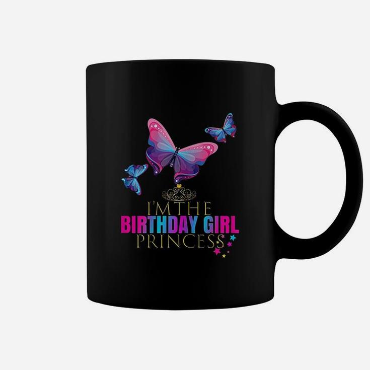 Butterfly Birthday Girl Princess Coffee Mug