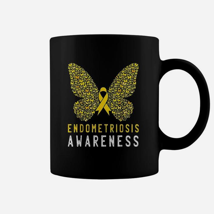 Butterfly Endometriosis Awareness Month Endo Support Ribbon Coffee Mug