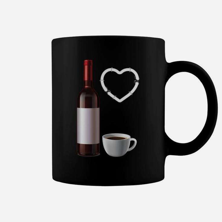 Caffeine Chaos Wine Repeat Funny Coffee Lover Wine Drinking Coffee Mug