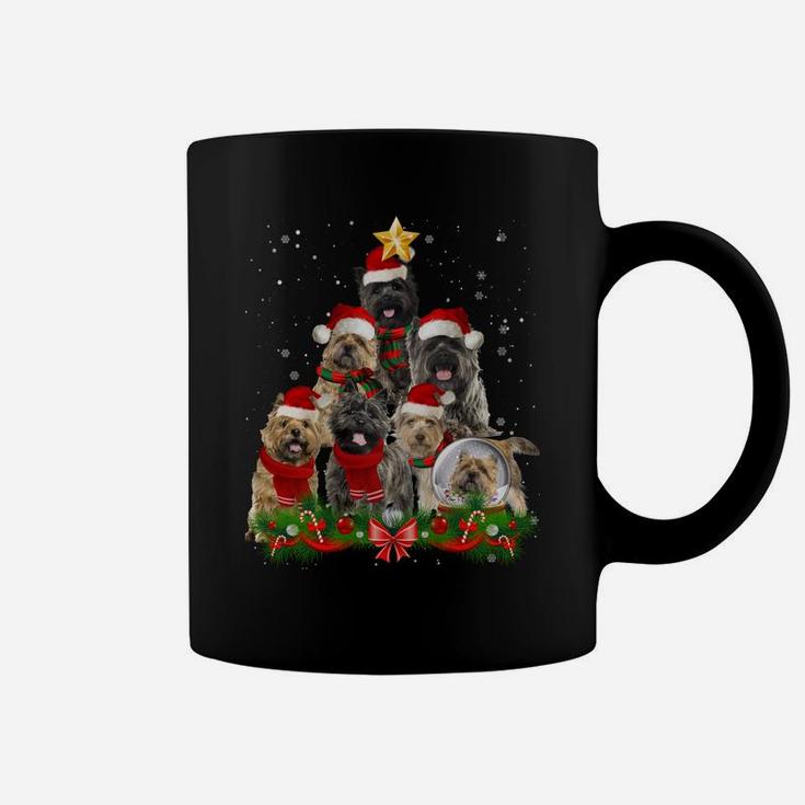 Cairn Terrier Dog Christmas Dog Light Tree Xmas Santa Coffee Mug