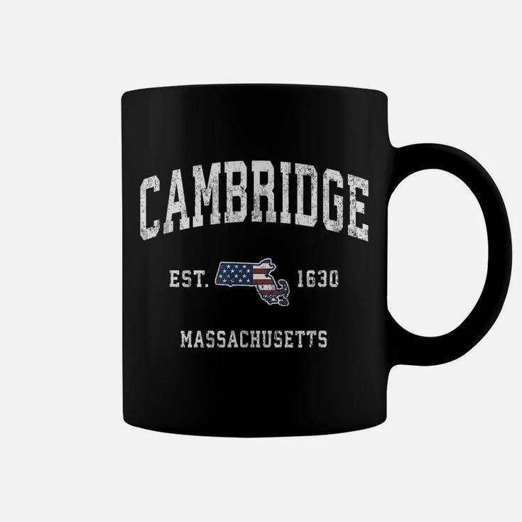 Cambridge Massachusetts Ma Vintage American Flag Design Coffee Mug