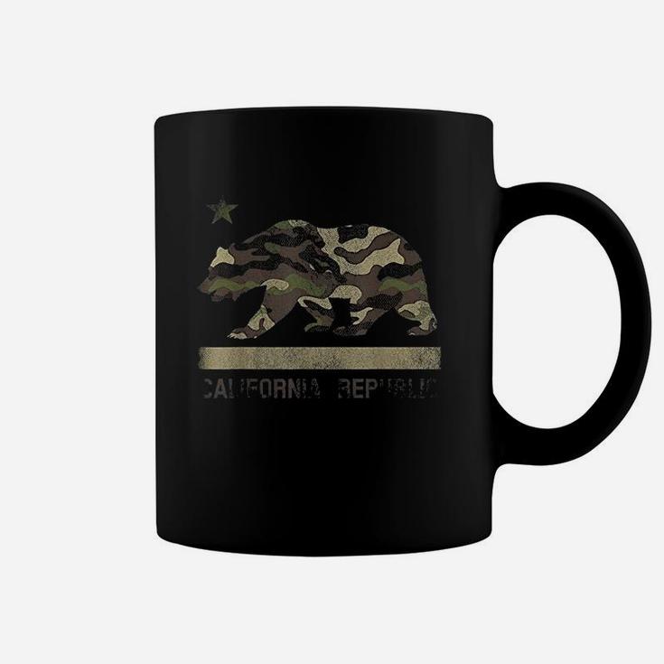 Camouflage California Republic Flag Bear Star Coffee Mug