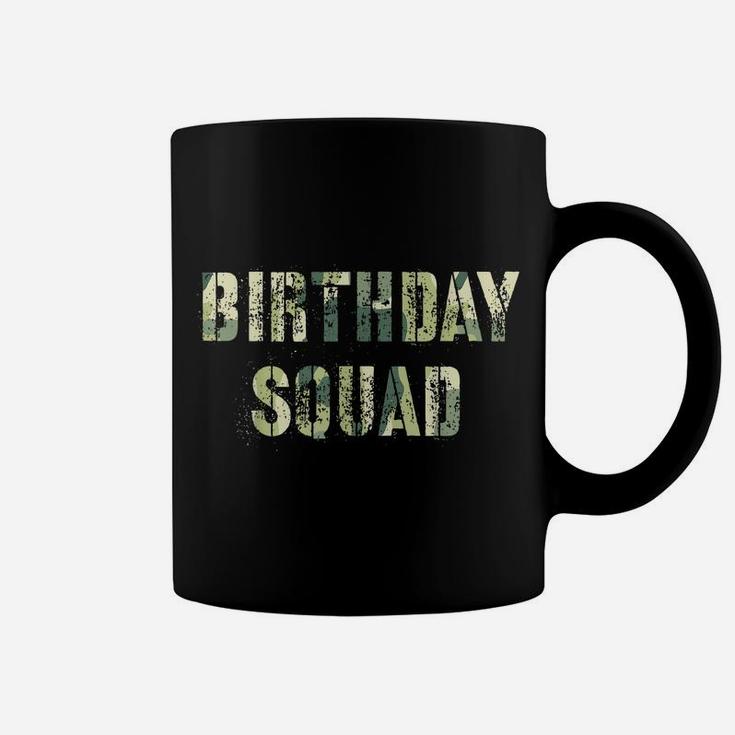 Camouflage Theme Birthday Party Squad Military Hunting Blue Coffee Mug