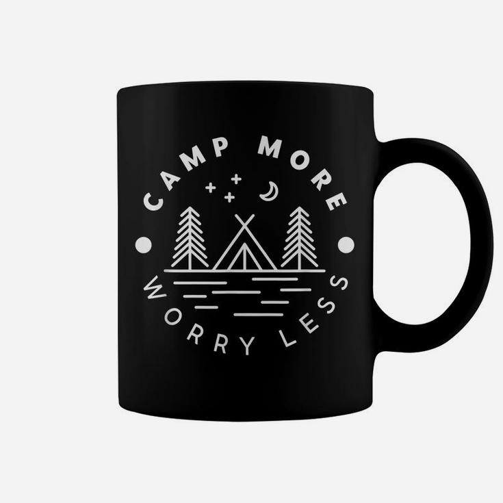 Camp More Worry Less Camping Lover Camping Vacations Gift Coffee Mug