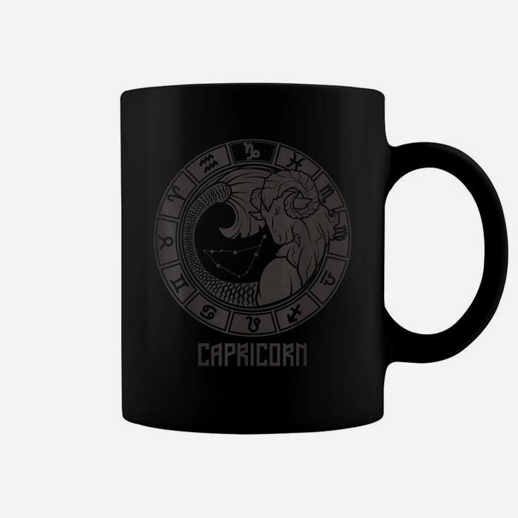 Capricorn Zodiac Sign Stars December January Birthday Gift Coffee Mug