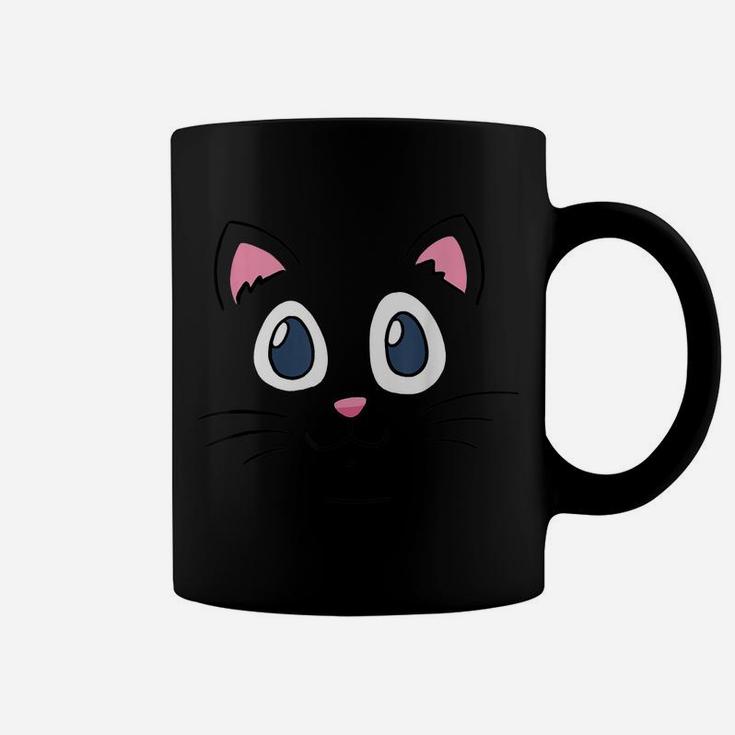 Cat Big Face Kitty Themed Gifts Pet Kitten Animal Lover Coffee Mug