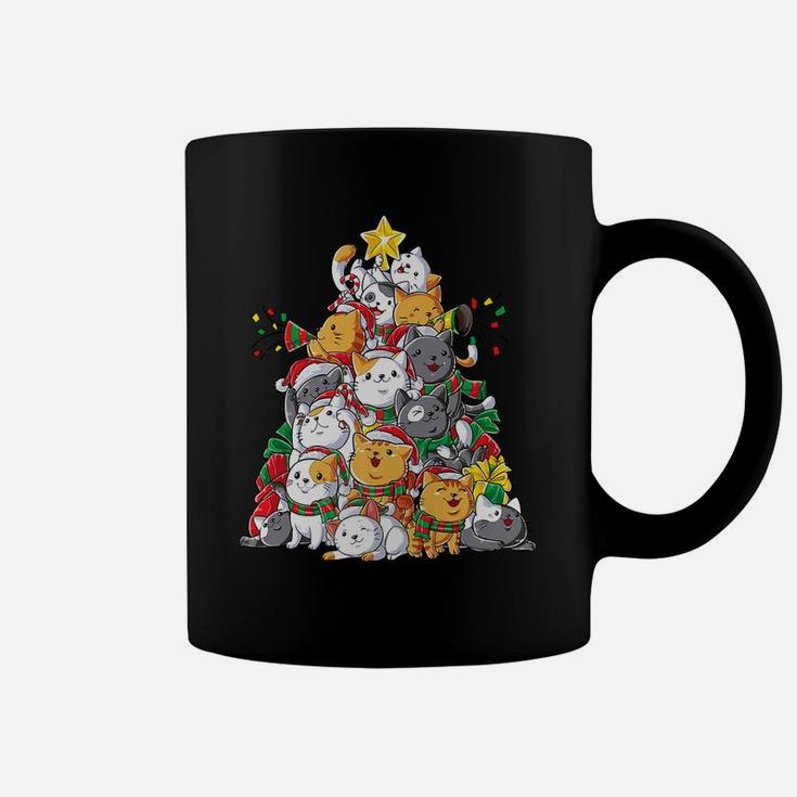 Cat Christmas Tree Meowy Catmas Xmas Kids Girls Boys Gifts Coffee Mug