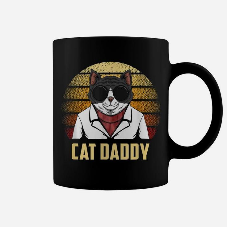 Cat Daddy Shirt Funny Retro Father Gift Best Ever Cat Dad Coffee Mug
