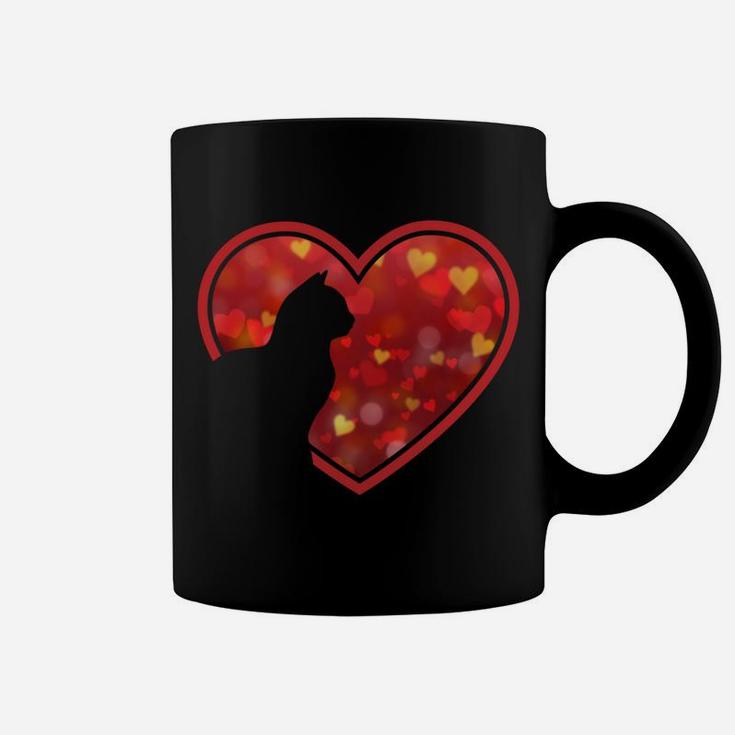 Cat Heart Cute Funny Gift For Cat Lovers Women Men Girl Boy Coffee Mug