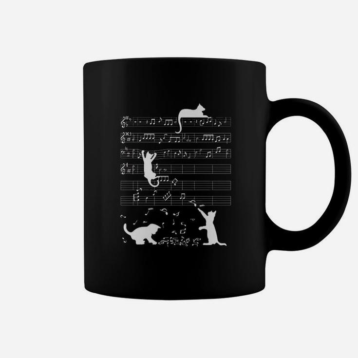 Cat Playing Music Coffee Mug