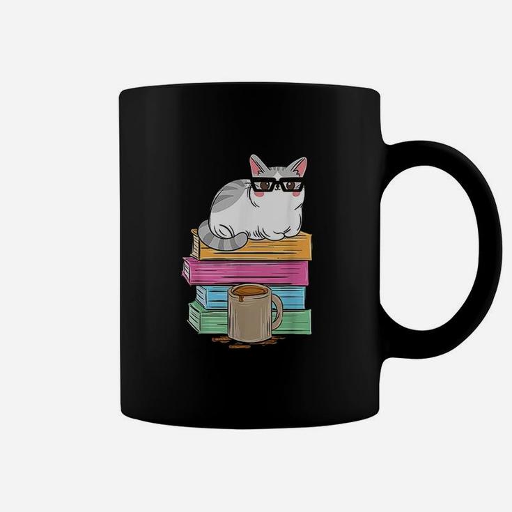 Cat Reading Coffee Coffee Mug
