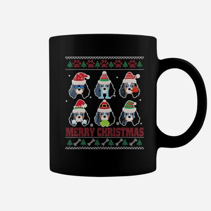 Cavalier King Charles Spaniel Ugly Santa Costume Xmas Coffee Mug