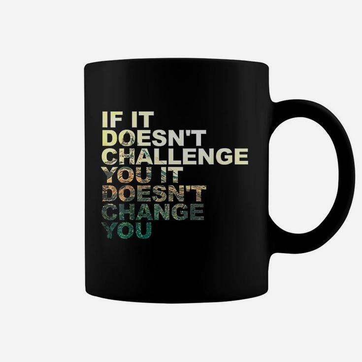 Challenge Yourself Motivational Quote Exercise Fitness Gym Coffee Mug