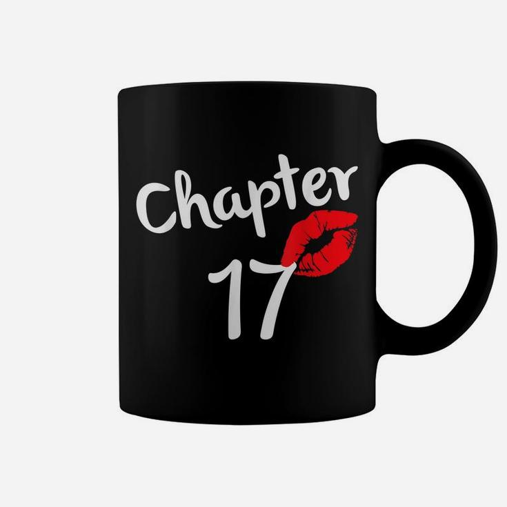 Chapter 17 Years 17Th Happy Birthday Lips Girls Born In 2004 Coffee Mug